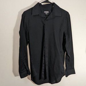 Van Heusen Black Button Down